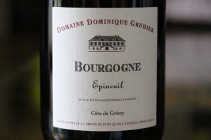 Gruhier 2014 Epineuil Cote de Grisey