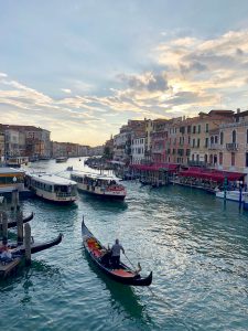 Gondolas in Venezia during the 2020 pandemic