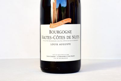Bottle of Hautes Cotes de Nuits wine