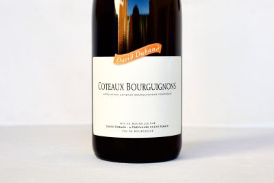 Bottle of Coteaux Bourguignons wine