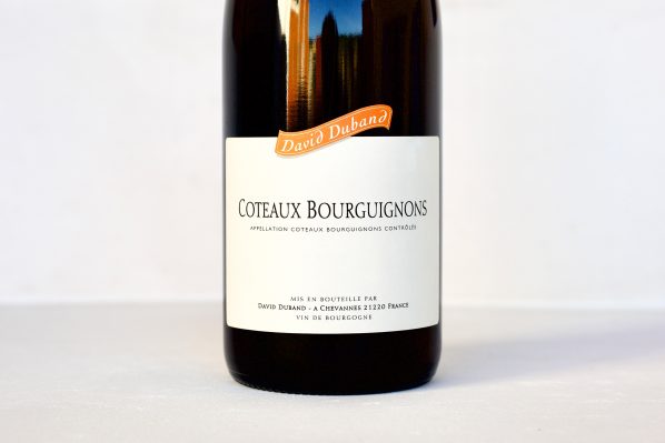 Bottle of Coteaux Bourguignons wine