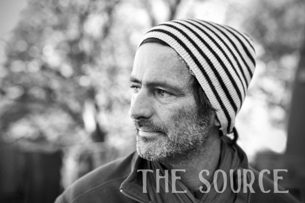 Vincent Bergeron in his vineyards in Loire Valley