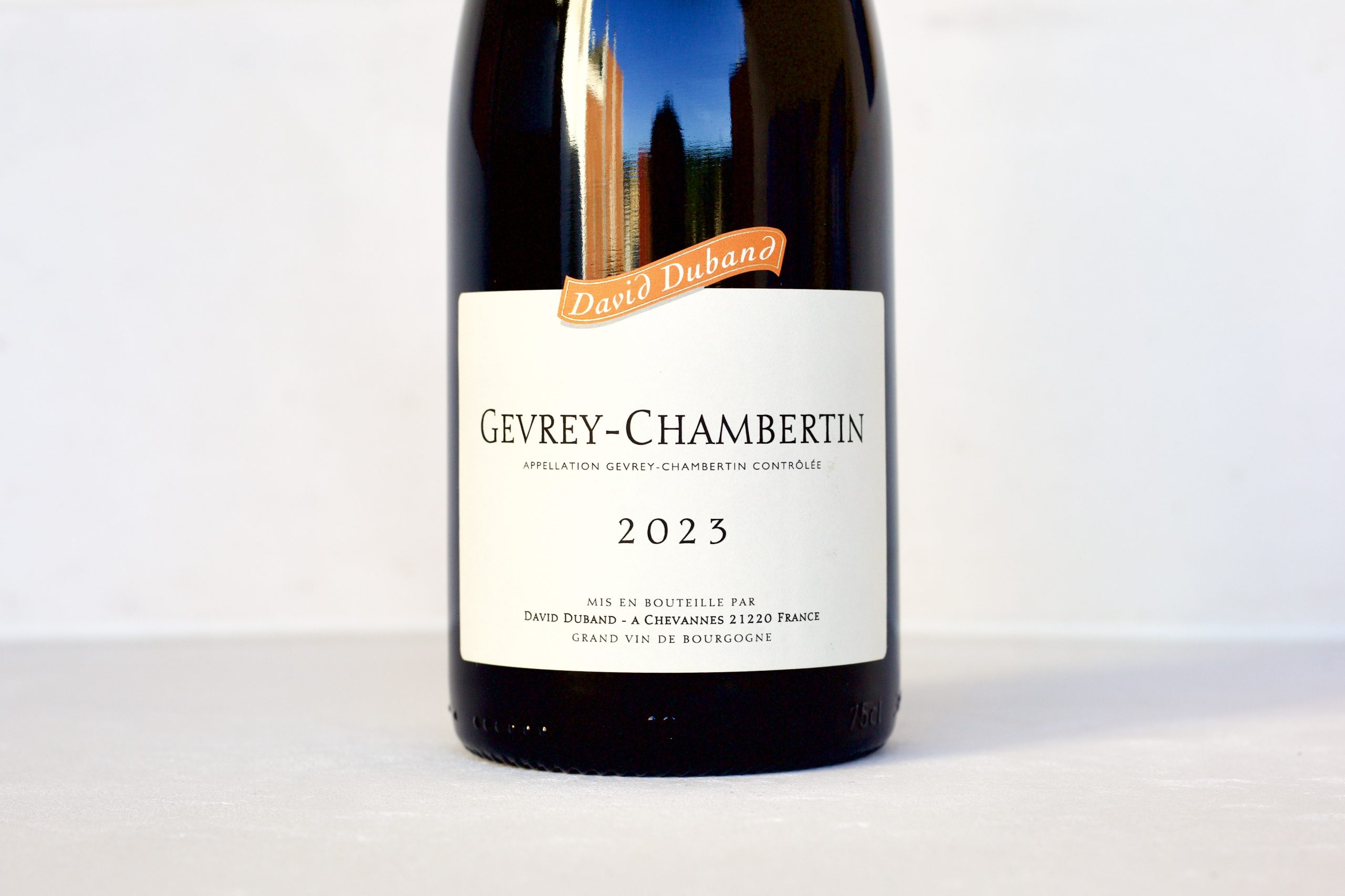 Bottle of Gevrey-Chambertin wine