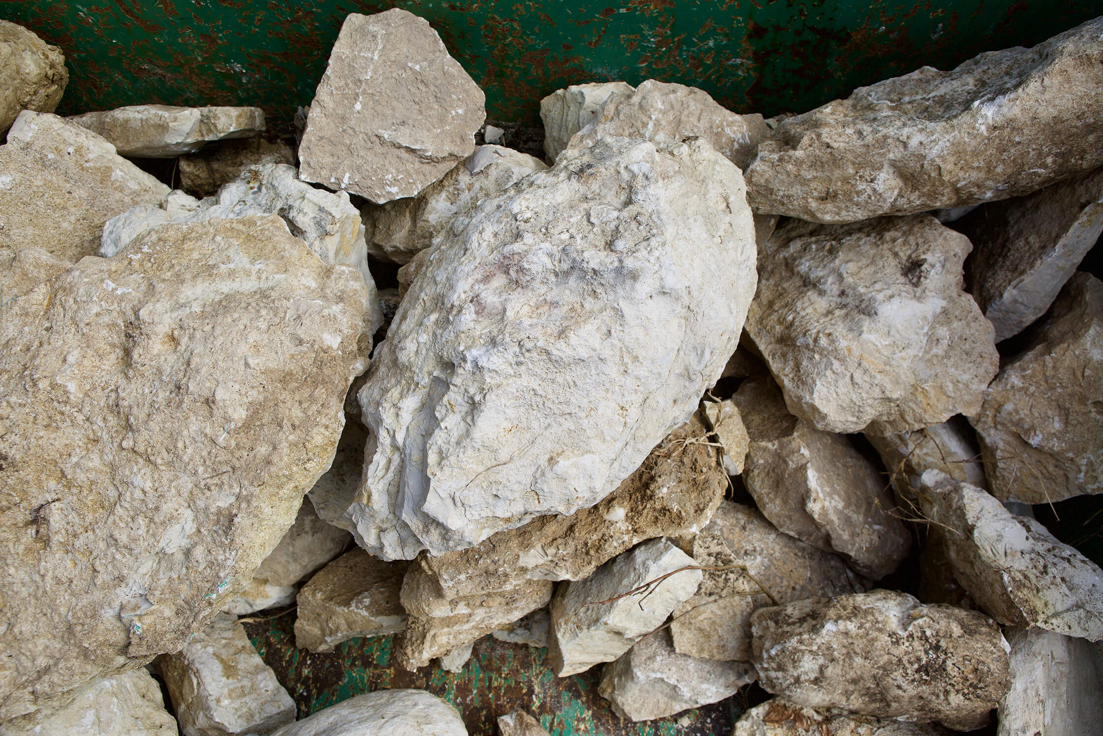 Pile of poudingue rocks at Camin Larredya