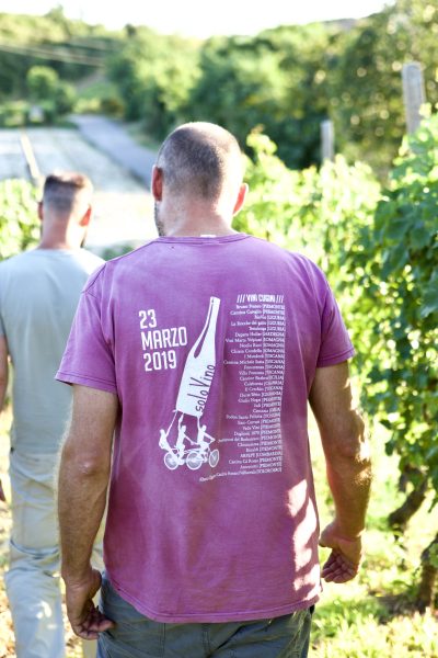 Alberto Oggero in the vineyards, Roero
