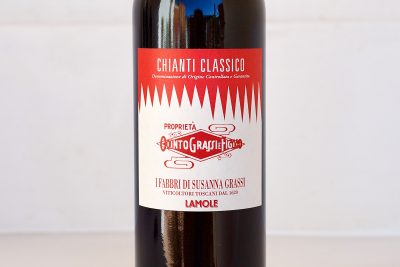 I Fabbri Chianti Classico Lamole Tuscany red wine bottle label