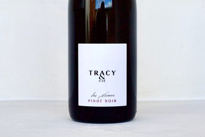 Tracy & Cie Les Marnes Pinot Noir wine bottle label