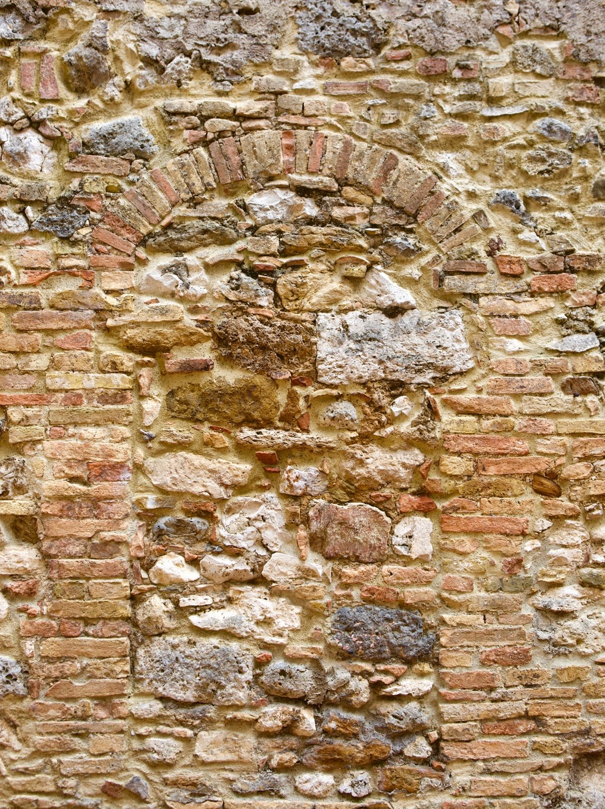Old stone wall at I Fabbri, Chianti Classico